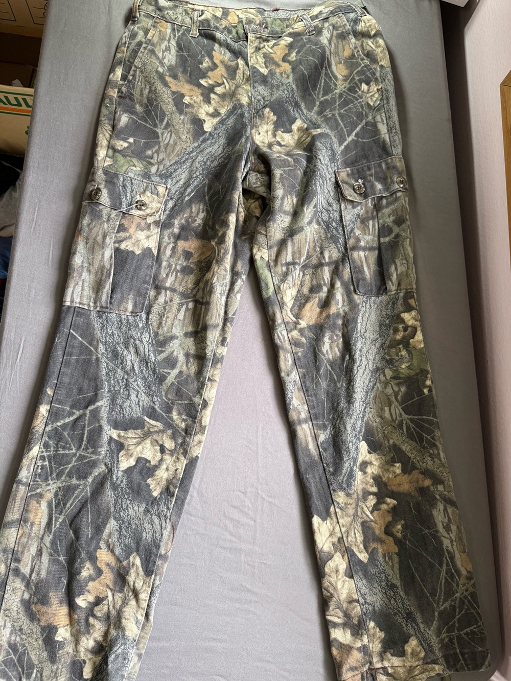 Realtree Cargo Pants in Green and Brown Camo